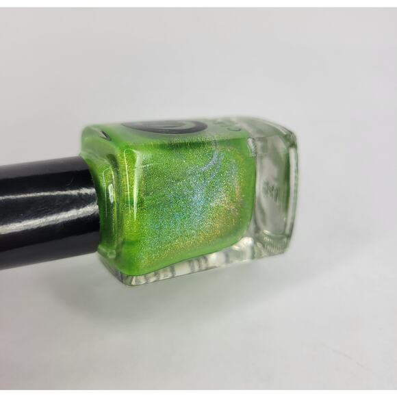 Cirque Nail Polish "Flash" NEW Green Glitter Shimmer Holo - Picture 4 of 7